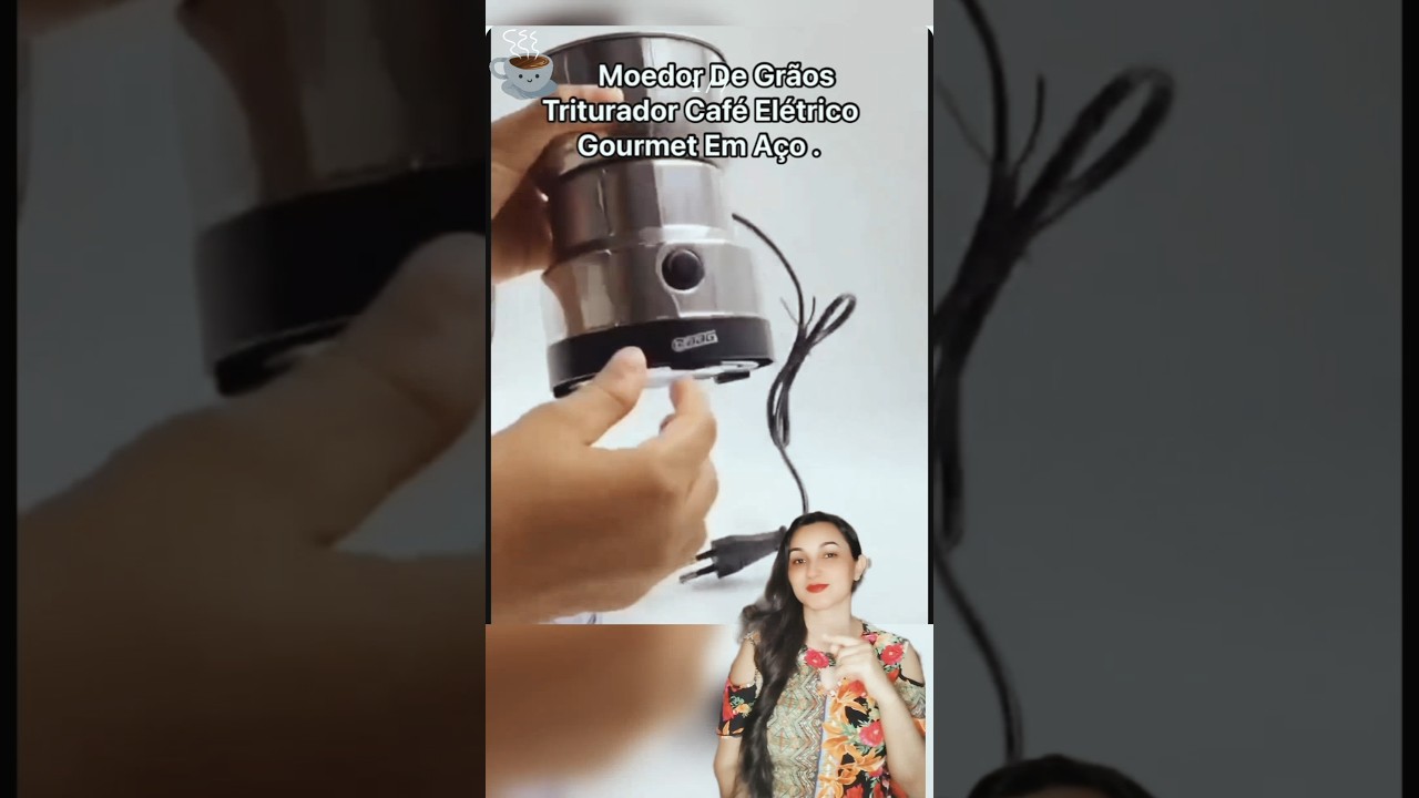 Moedor Triturador De Grão de Café Elétrico Cafeteiras Portatil 220V -SE3615 