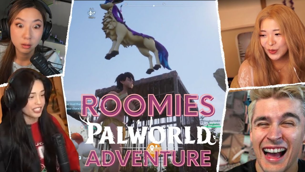 Fun & Chaotic Roomies Try Out Palworld for the FIRST Time! ft. Kkatamina Fuslie Ludwig Kenji