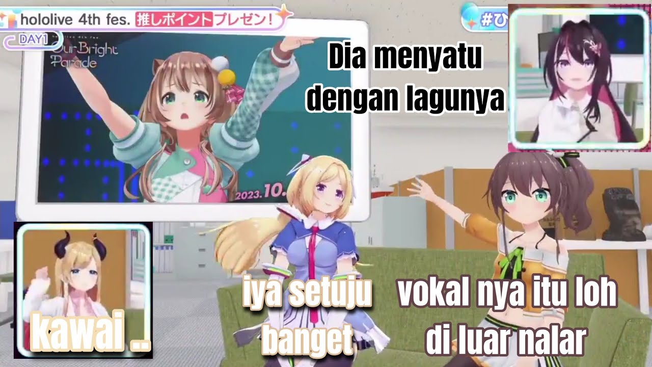 Ketika Azki,Aki,Choco setuju sama Matsuri kalau vokal Risu yang di luar nalar