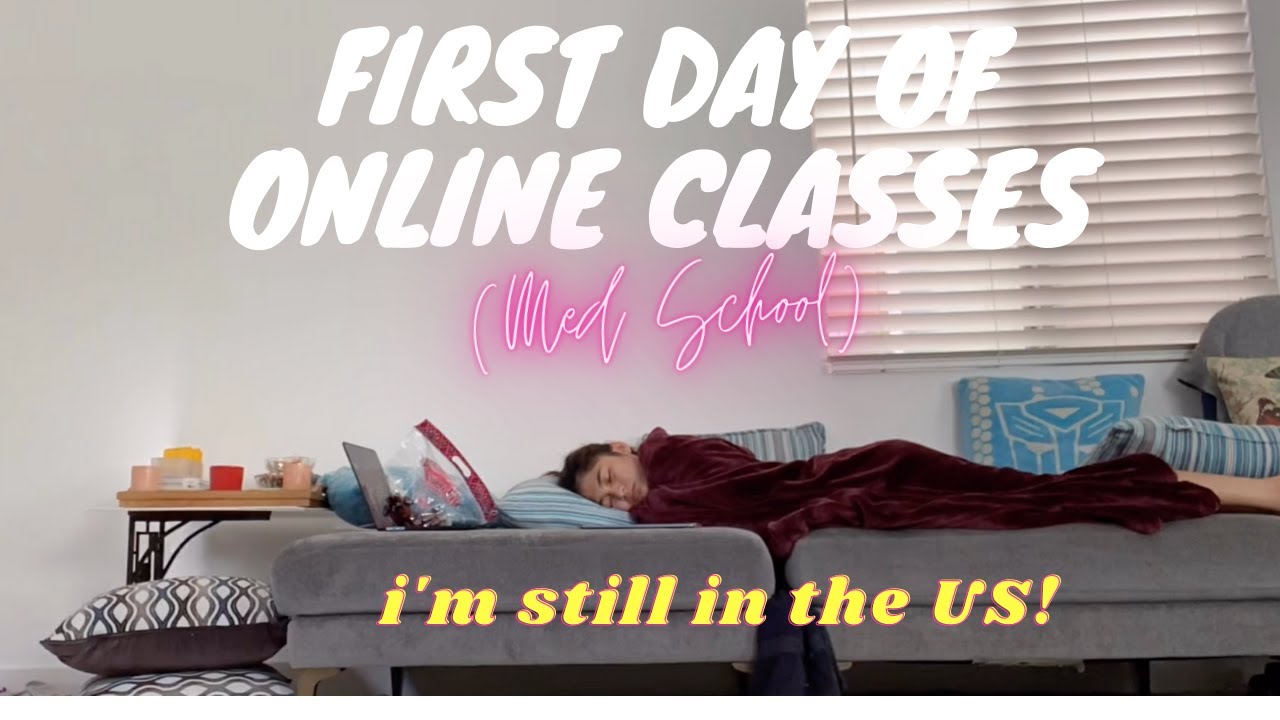 FIRST DAY OF ONLINE CLASSES IN MED SCHOOL (I'M STILL IN THE US!) | ERIKA RABARA