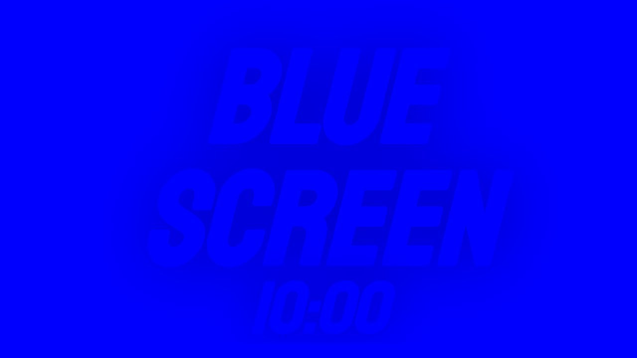 Bright Blue Screen For 10 Minutes | 10 Minute Royal Blue, Vibrant Blue Screen HD Quality