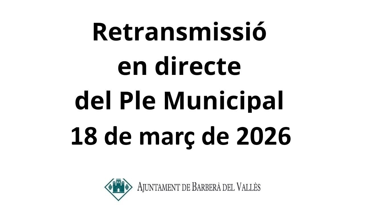 Ple Ordinari Març 2026