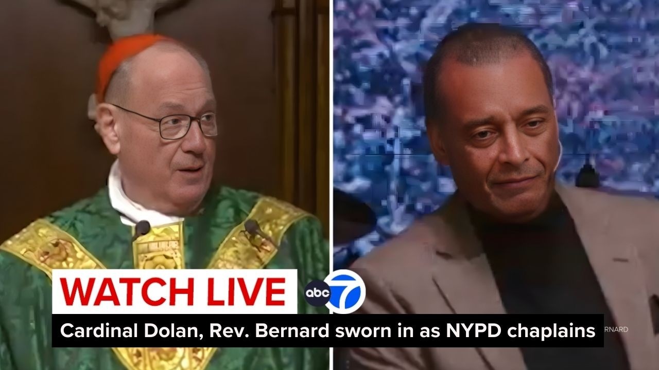 LIVE | Cardinal Timothy Dolan, Rev. A.R. Bernard sworn in as co-chief chaplains of NYPD