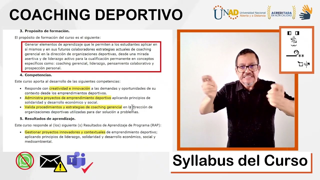 Syllabus del Curso Gestión Deportiva (LSC)