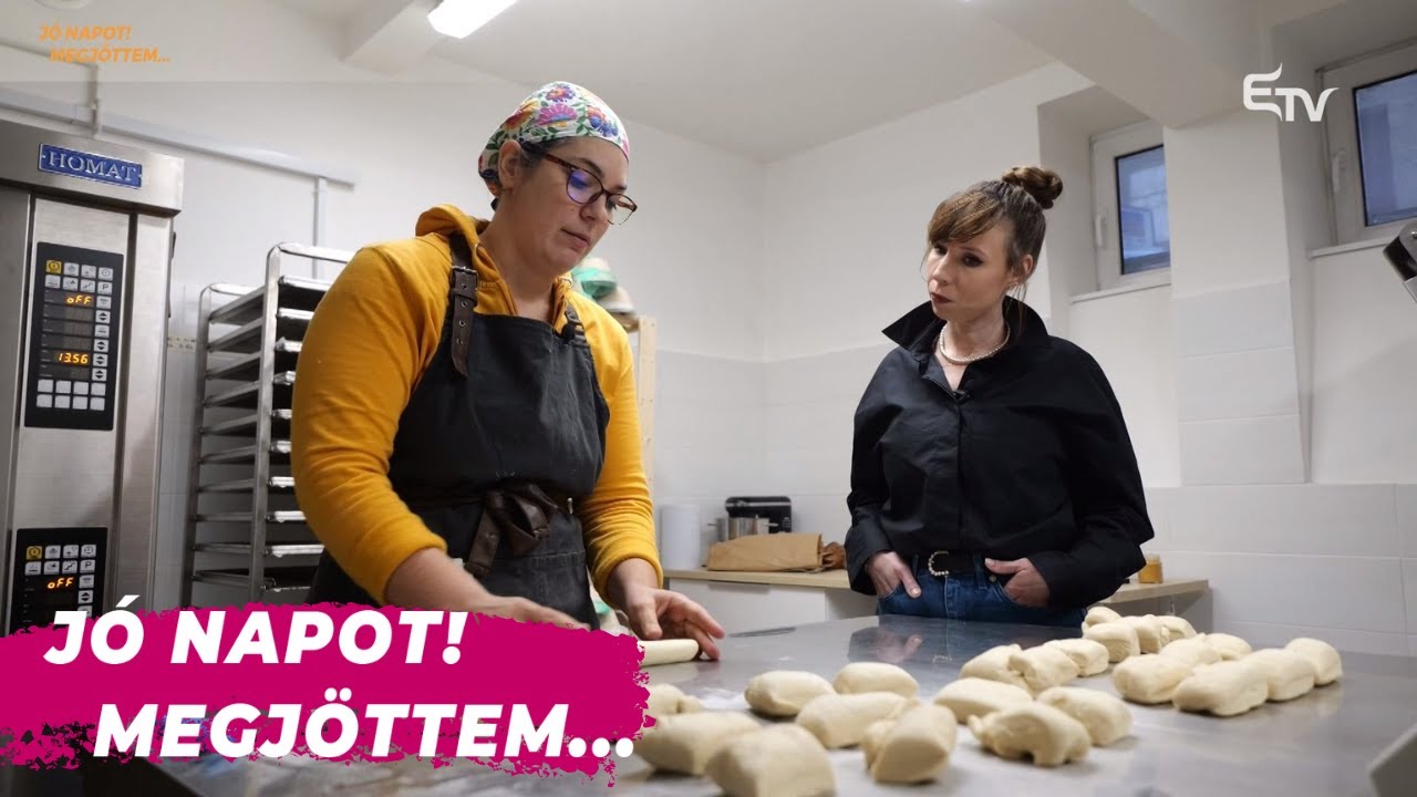 Jó napot! Megjöttem... Bíró Sára a kolozsvári pékműhelyében látta Badics Petrát vendégül