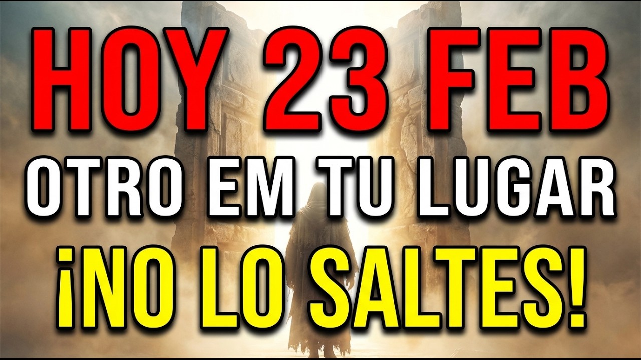 23 DE FEBRERO: JESÚS ADVIERTE: SI TE VAS AHORA LA PUERTA DE TU MILAGRO SE CIERRA YA...