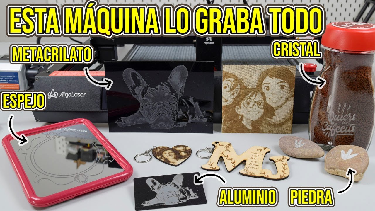 7 MANUALIDADES de CORTE y GRABADO LÁSER con máquina láser AlgoLaser Alpha MK2