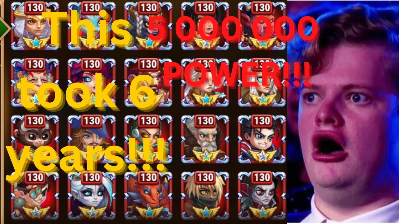 Hero Wars 6 years progress / Хроники Хаоса прогресс за 6 лет