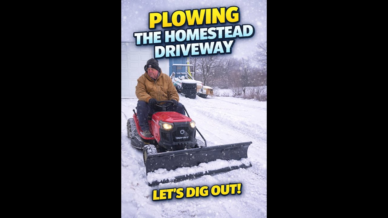 Digging Out During a Break in the Storm ❄️ | Homestead Snow Plowing