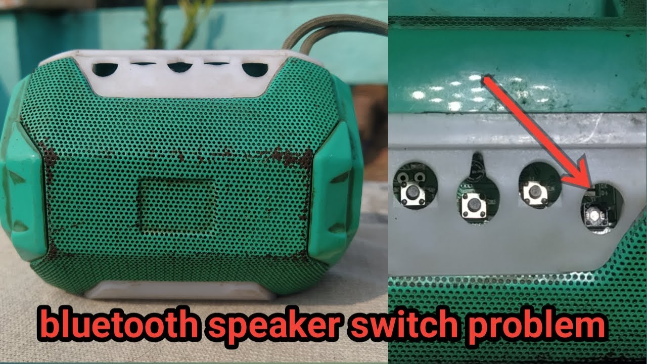 bluetooth speaker switch repairing||bluetooth speaker on off switch problem