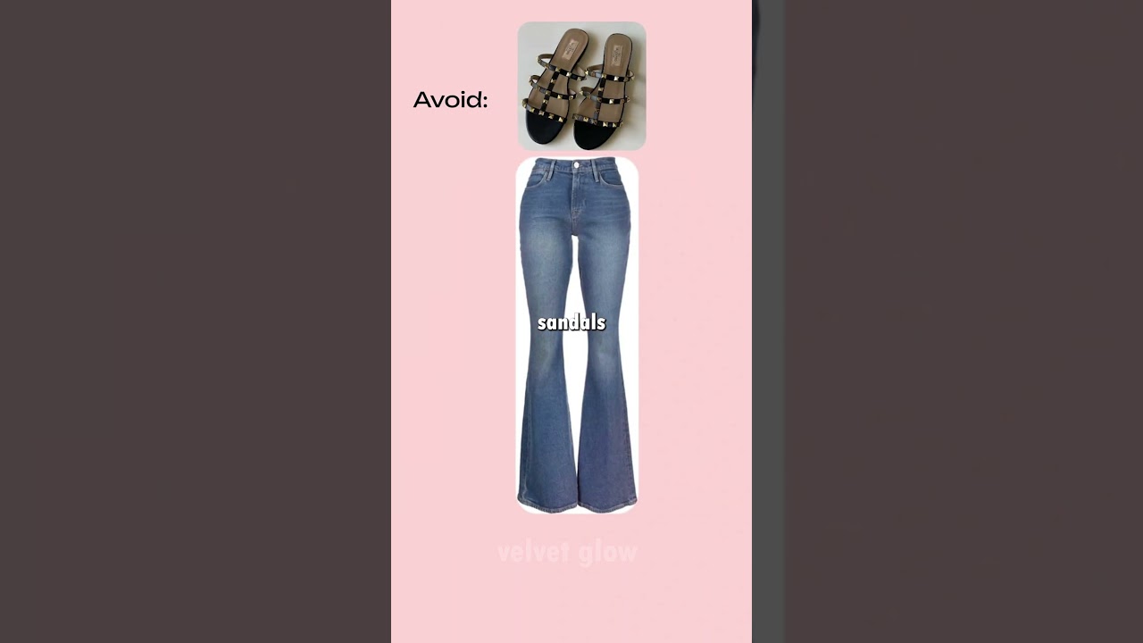🔥 Flare Jeans 101 What Shoes Work & What to Avoid! 👠#shortsviral
