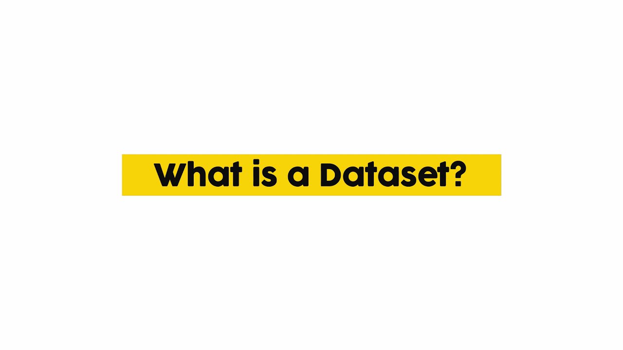 What is a dataset? (EN)