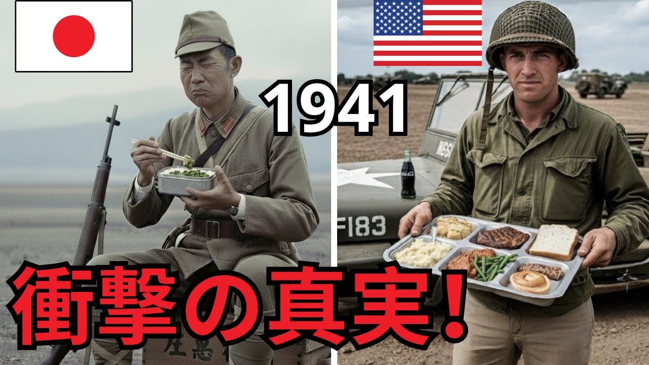 【衝撃の実話】米兵は日本兵の2倍食べていた！第二次世界大戦中、アメリカ兵の食事の秘密