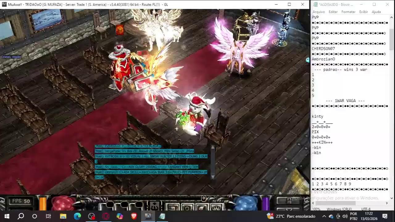 LIVE ON TRIDAOoO MUAWAY PVPS RIFAS GOGOGOG