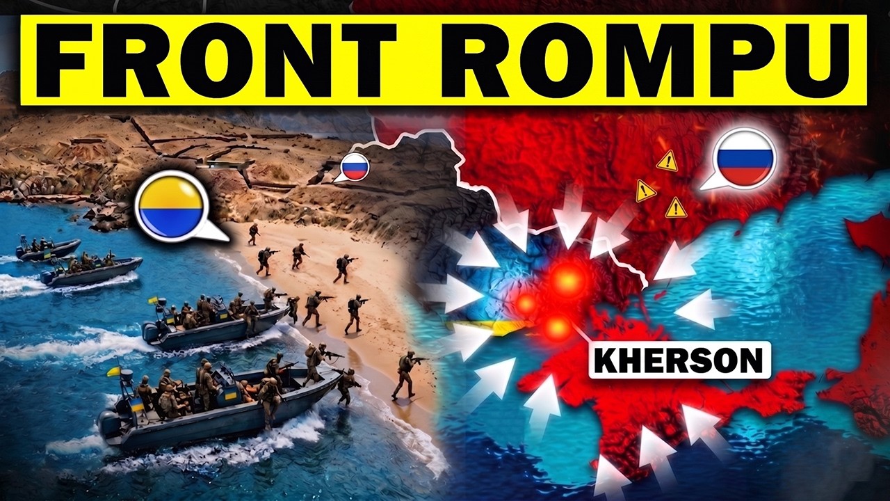 Front du fleuve EFFONDR&Eacute; : L'Ukraine prend le contr&ocirc;le de 4 &icirc;les !