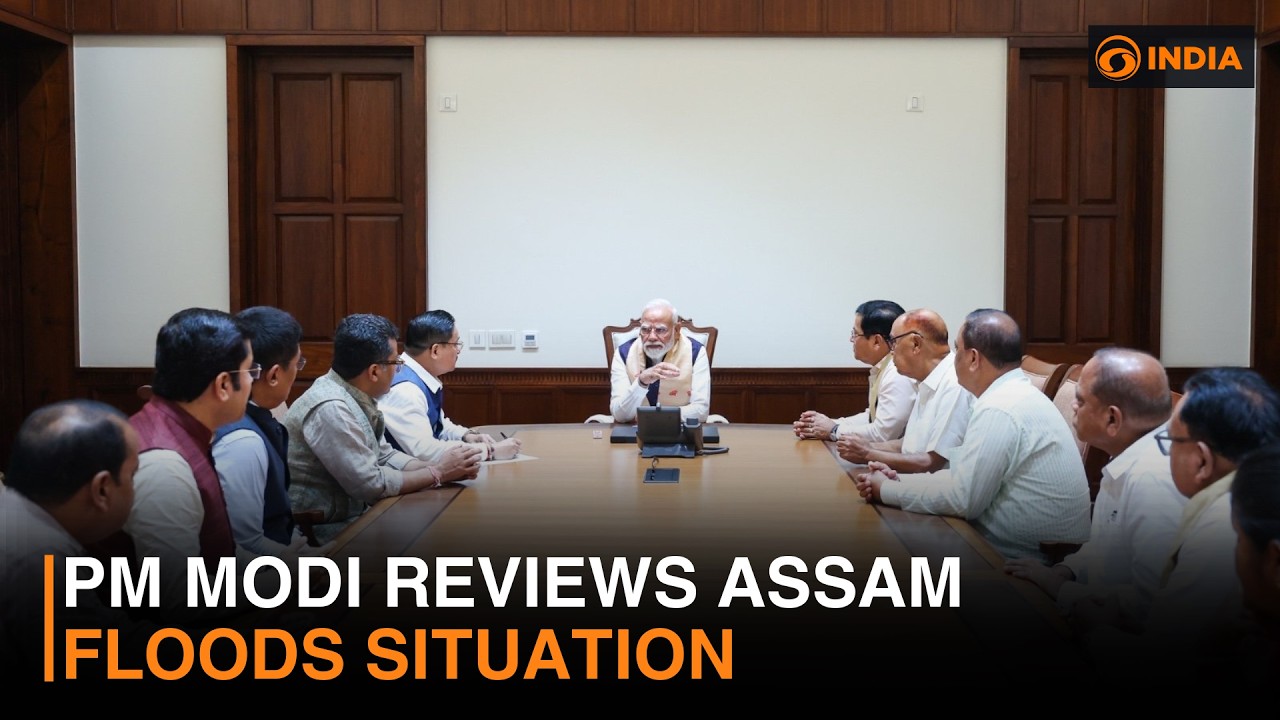 PM Modi reviews Assam floods situation & more updates | DD India live | 5 PM IST