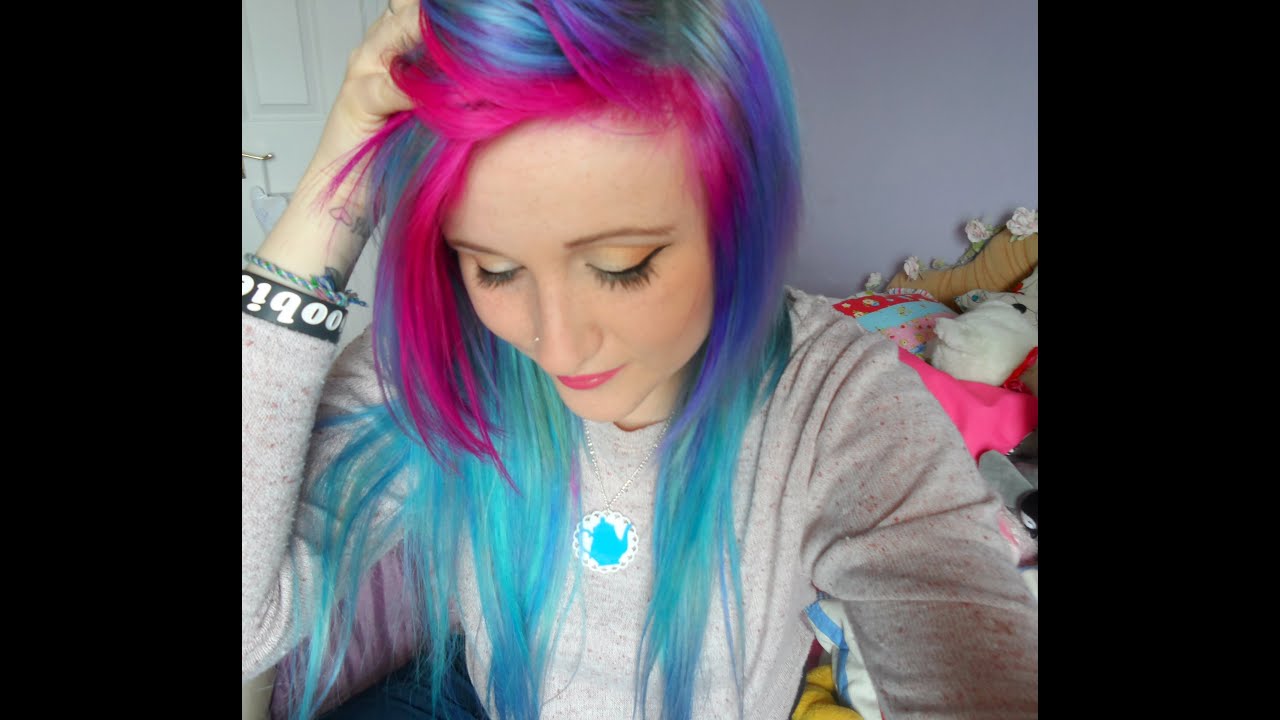 Re-dying My Hair PinkPurple&Blue!