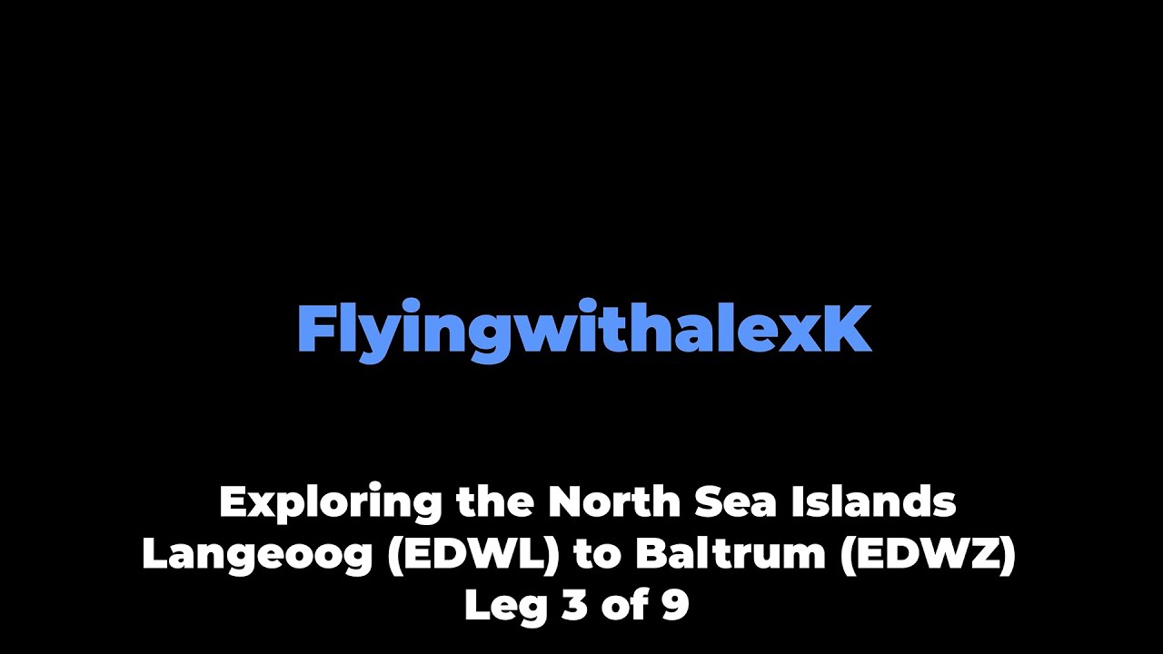 VFR Flight vlog - North Sea Islands tour - Langeoog to Baltrum in a Diamond DA40 with ATC leg 3/9