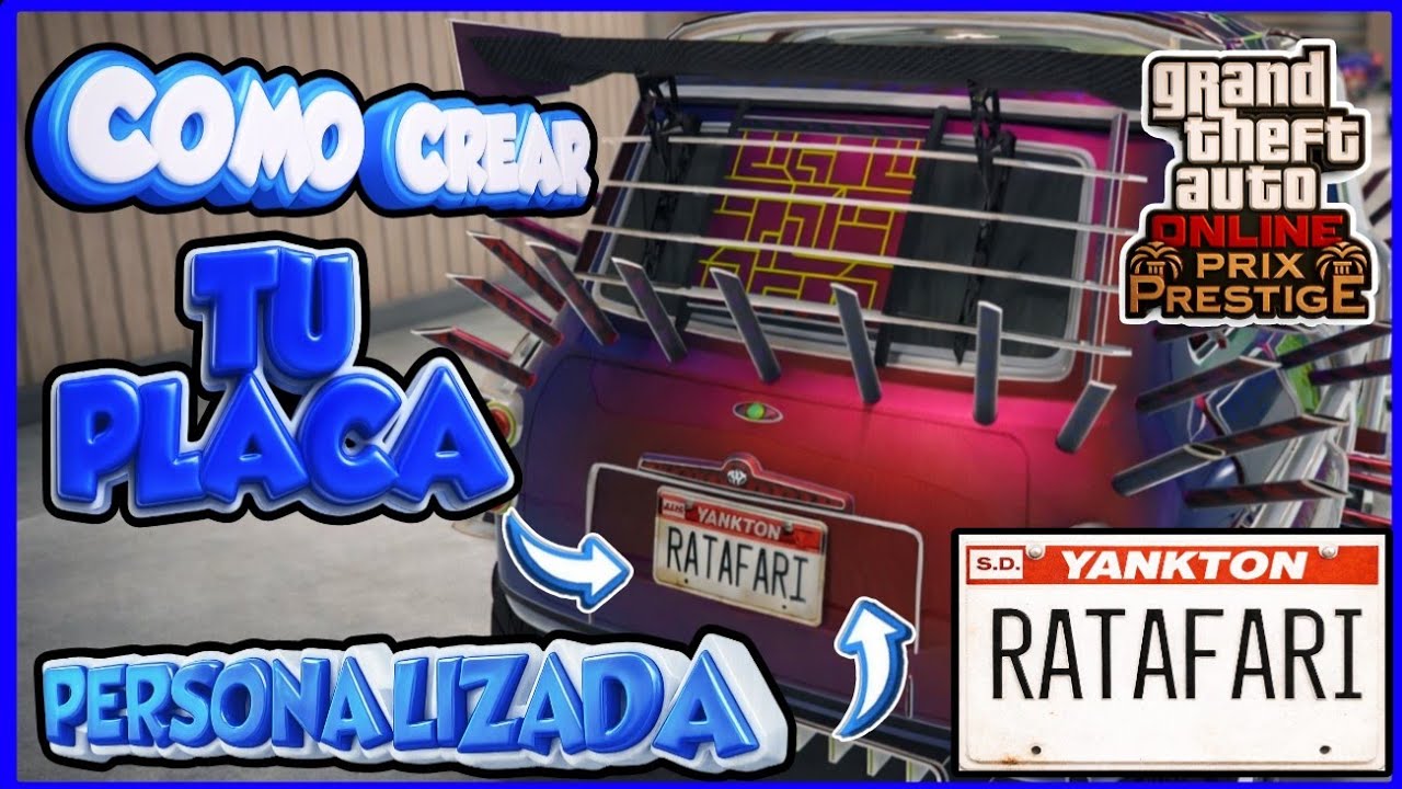 💥COMO CREAR TU PLACA PERSONALIZADA💥 EN GTA5 ONLINE DESDE SOCIAL CLUB #PLACAS #YANKTON #GTA5 #gtav