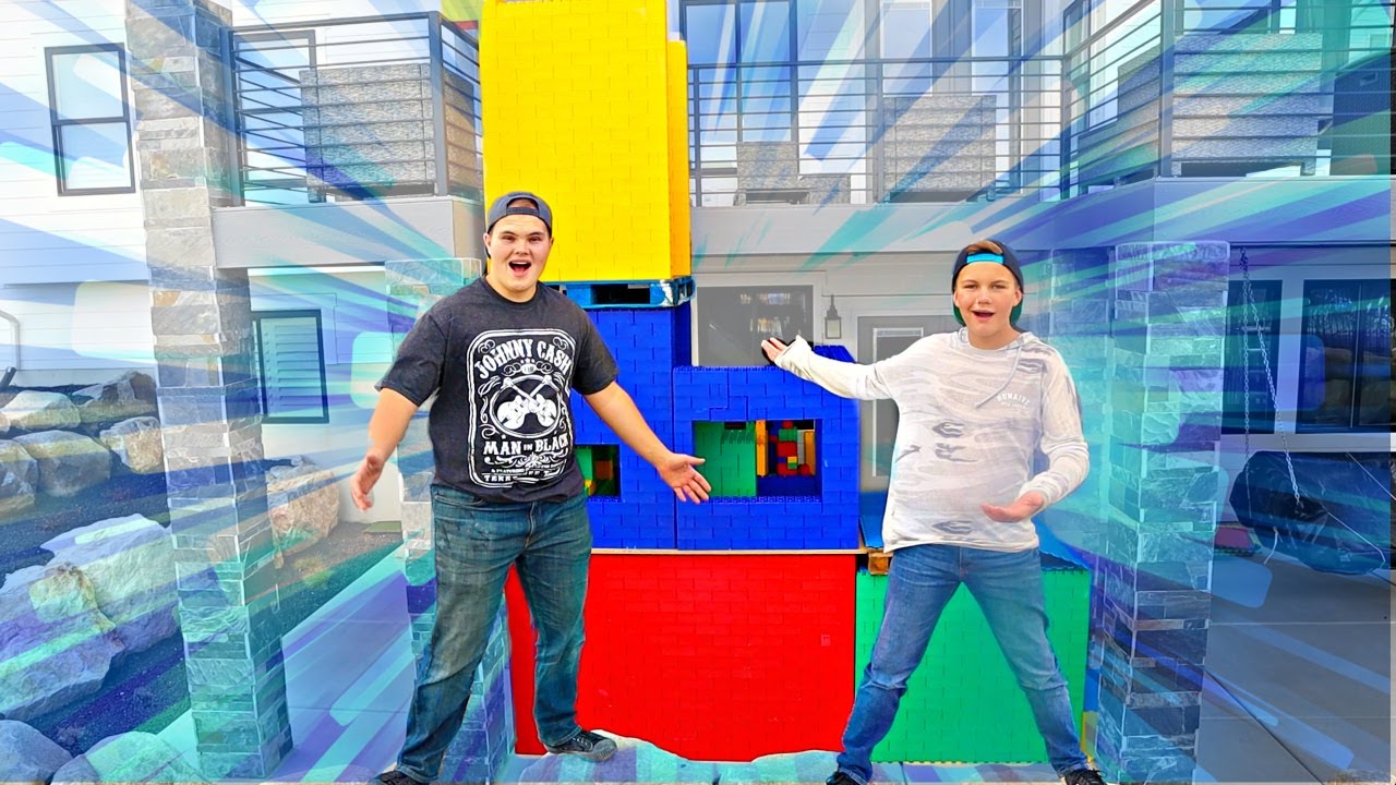 24 Hours in a 3 Story LEGO MANSION