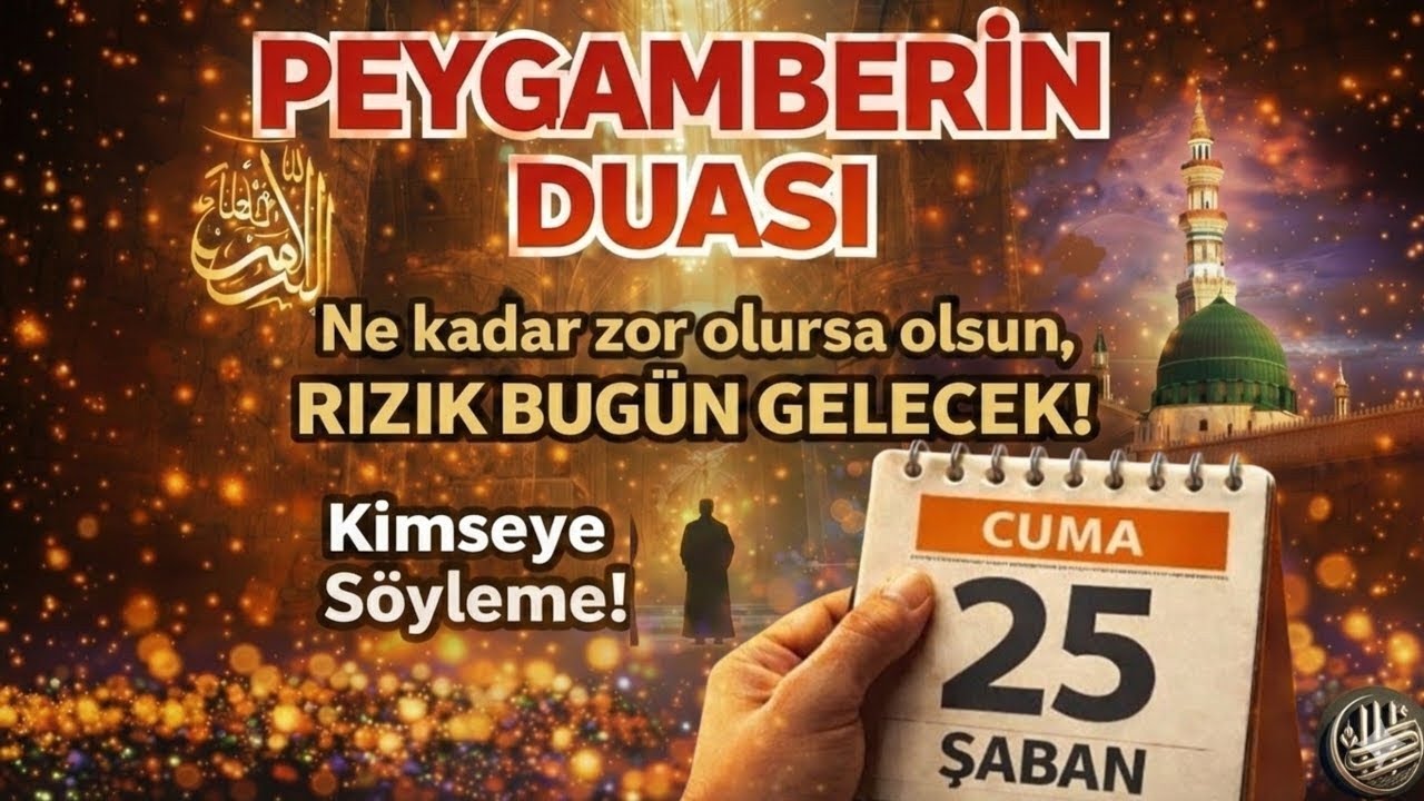 ✨🤲 Peygamberimizin Mübarek Duası 🕌✨Sadece 5 Dakika Dinleyin — Rızkın Kapıları Açılıyor 🌙💫