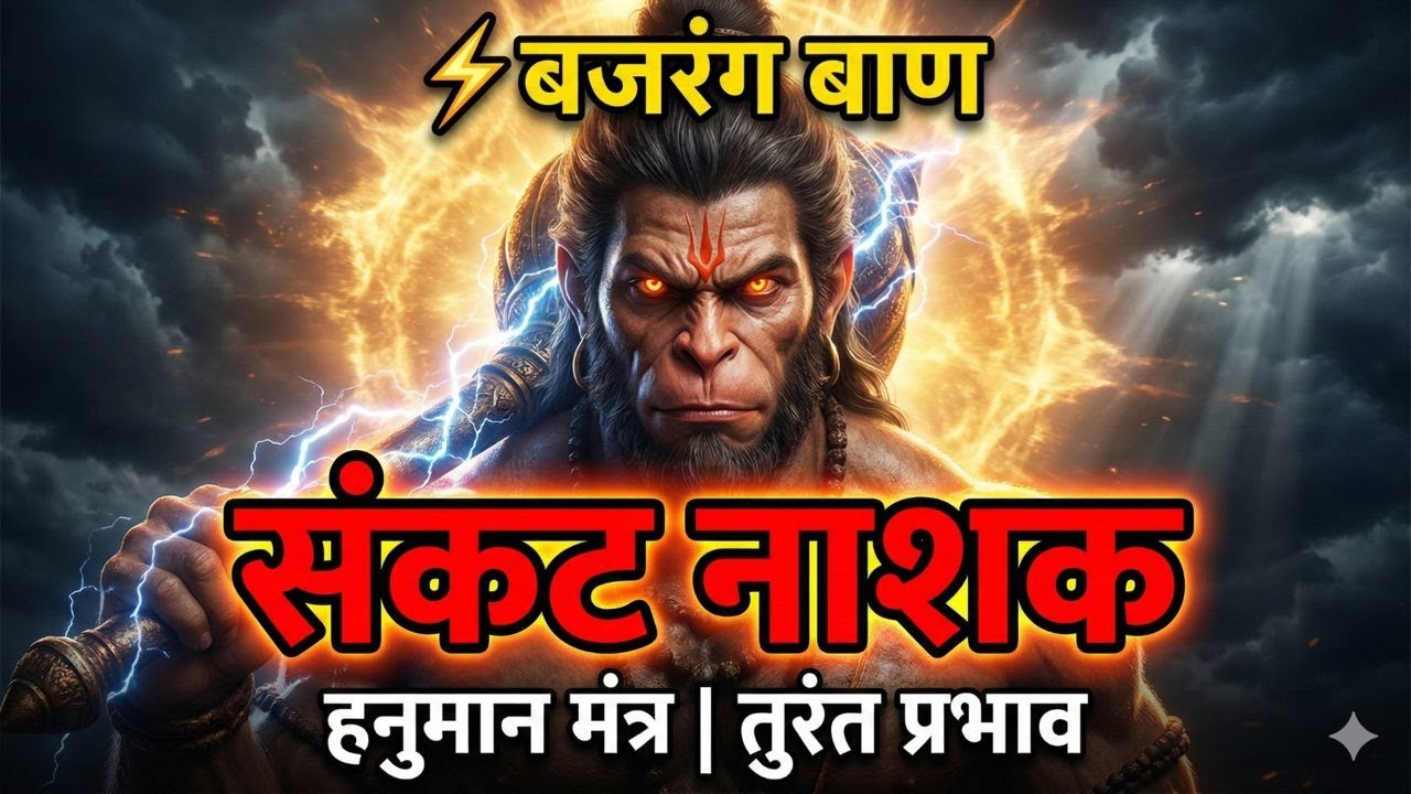 ⚡ बजरंग बाण | संकट नाशक हनुमान मंत्र | तुरंत प्रभाव