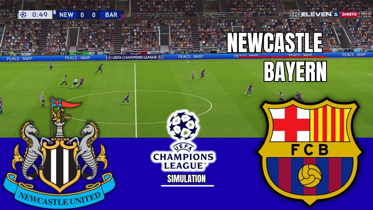 NEWCASTLE UNITED vs BARCELONA Champions League 2026 Simulation/Prediction