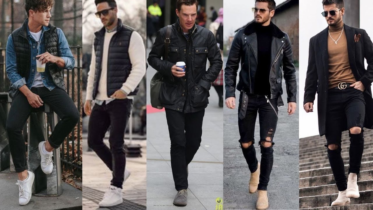 JEANS NEGROS PARA HOMBRES CON ESTILO