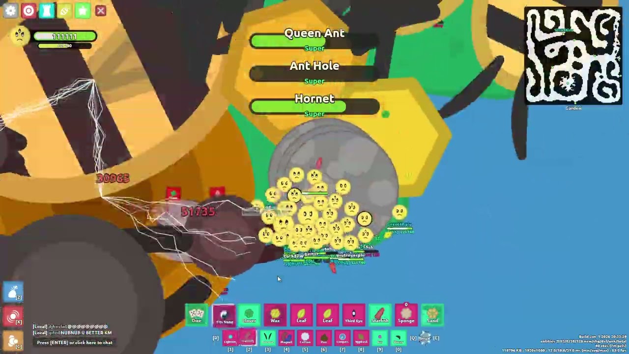 super ant hole and super hornet | florr.io