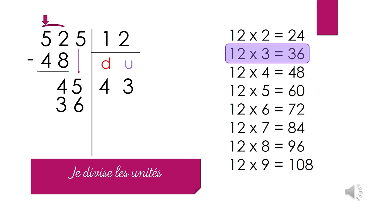 Diviser par un nombre à 2 chiffres