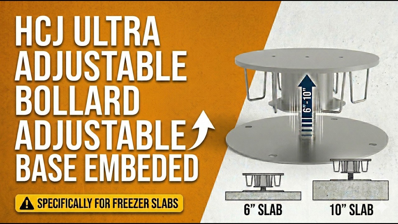 Adjustable Height Bollard Base