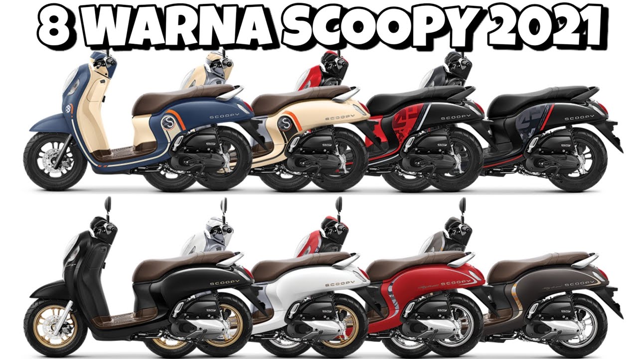 8 WARNA HONDA SCOOPY 2021