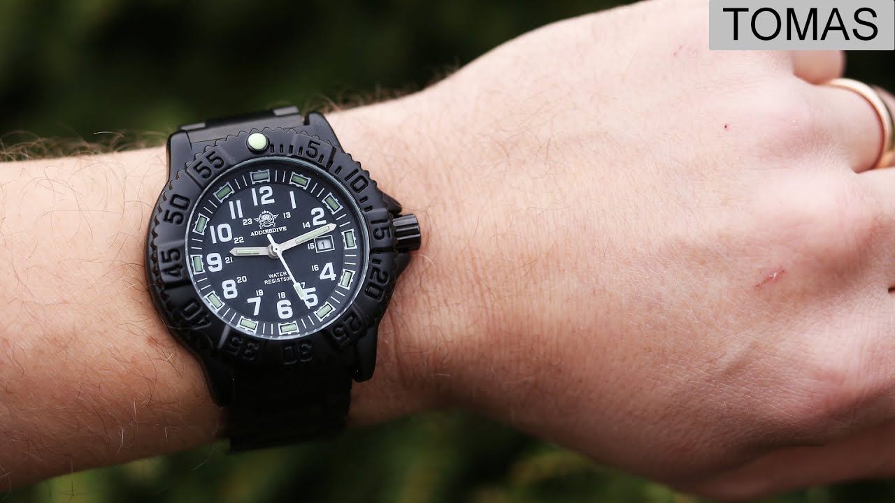 Cheap watch with strong lume. Addiesdive MY-050s