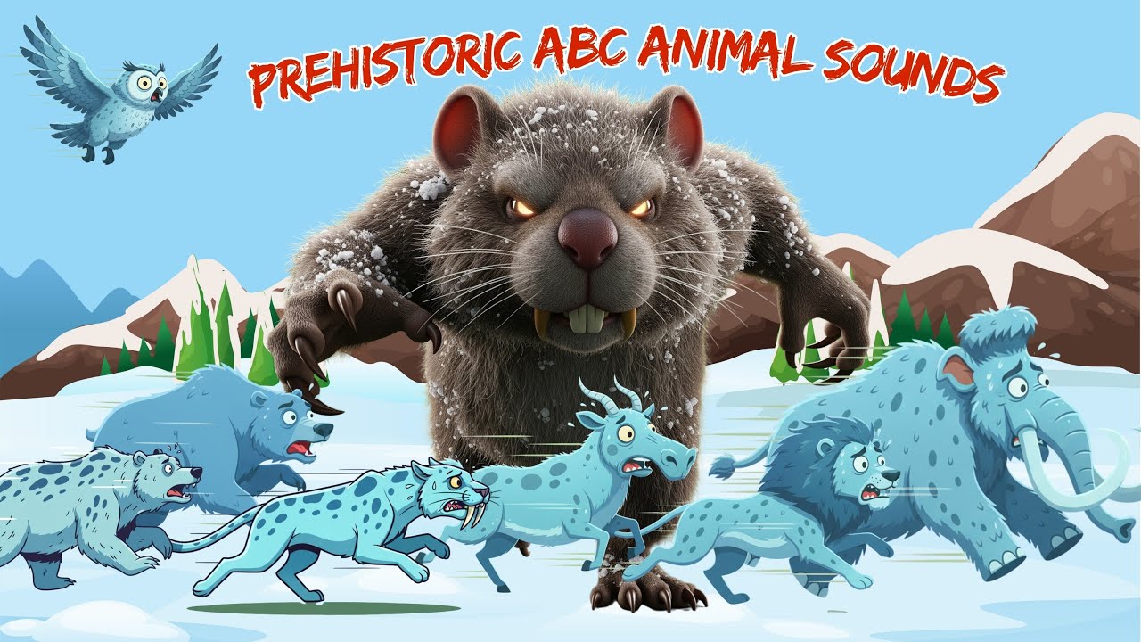 ❄️ ABC Ice Age Safari Animals Song 🎵 | Prehistoric Animal Sounds A–Z | Jumpy Jungle TV