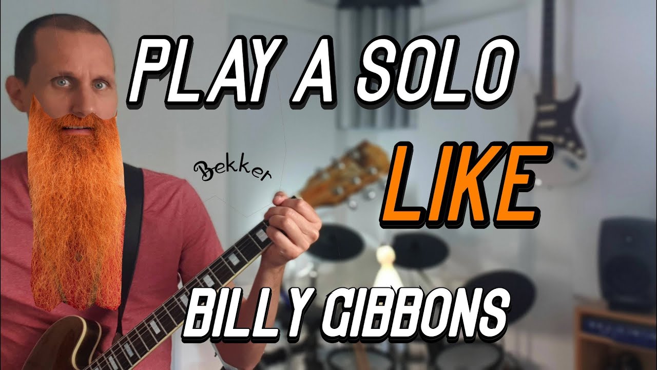 Lesson: Gimme all your lovin' solo - guitar (HD) (Free Tabs)