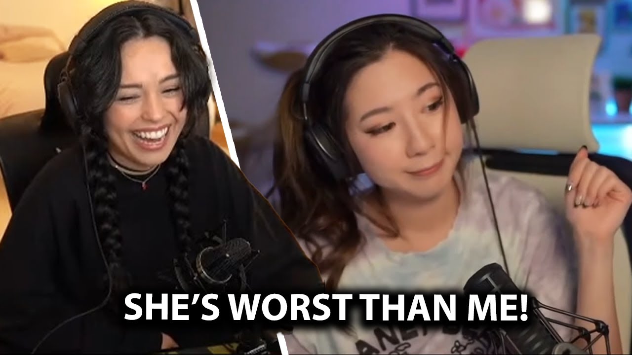 Valkyrae Reacts to Leslie Being Leakslie