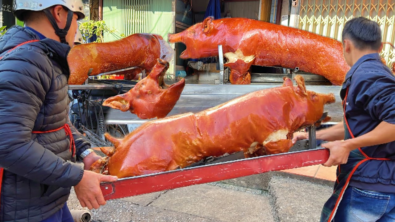 Unbelievable, a neighborhood sells a lot of whole roast pigs that everyone says are delicious