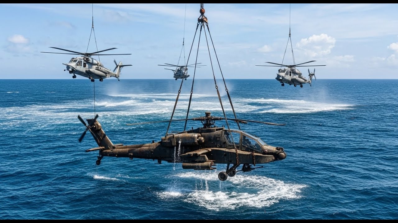Amazing Salvage: Restoring a Lost AH-64 Apache Helicopter from the Ocean Floor 🚁🌊🛠️