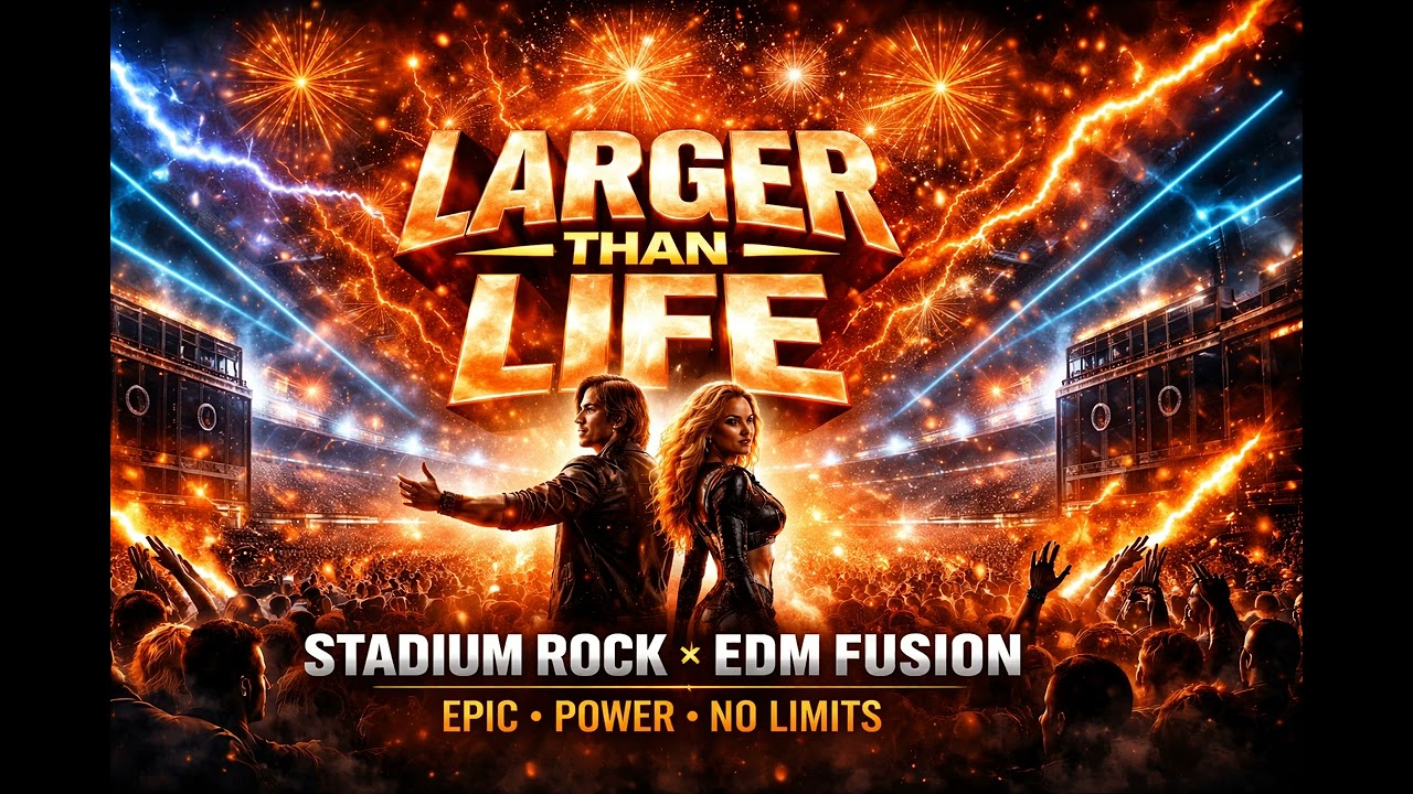 🔥 LARGER THAN LIFE ⚡ | Ultimate Stadium Rock EDM Anthem 💥 Dance Till You Break Limits 🚀