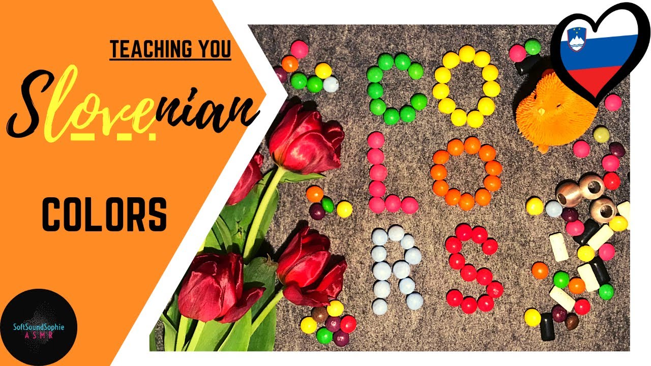Teaching you Slovenian ASMR | Colors / Učim te slovensko ASMR | Barve