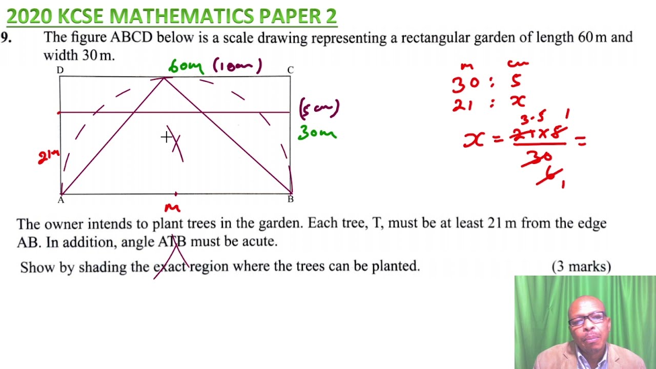 2020 KCSE MATHEMATICS PAPER 2 NO 9