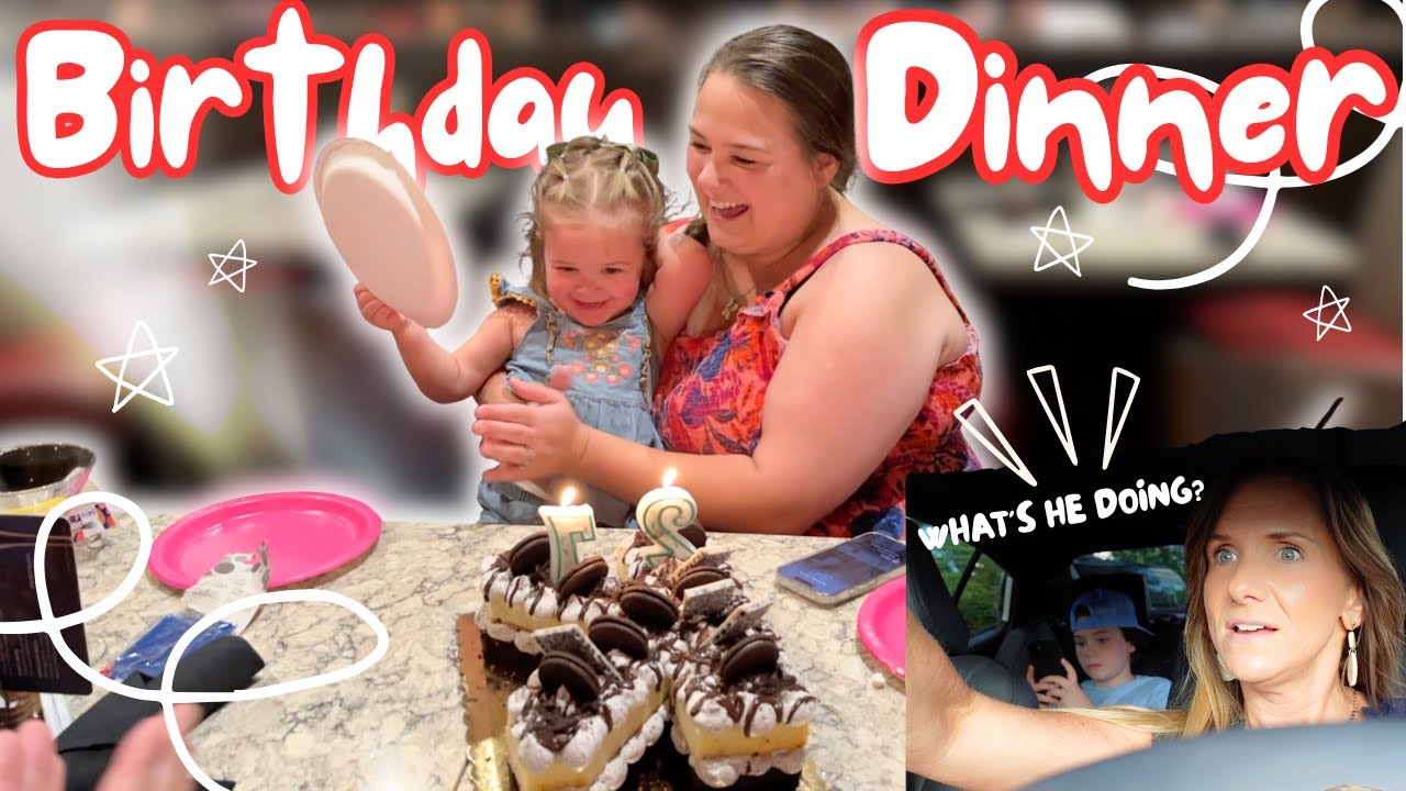 KAYLA'S BIRTHDAY DINNER | What's He DOING??? | Family 5 Vlogs