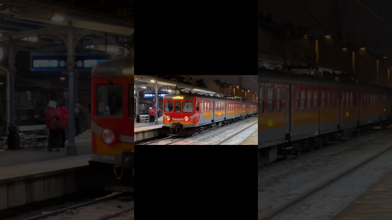Tr&oacute;jmiasto Elektryczne Zespoły Trakcyjne EN57-1380 Polregio stacja kolejowa Sopot 🛤️