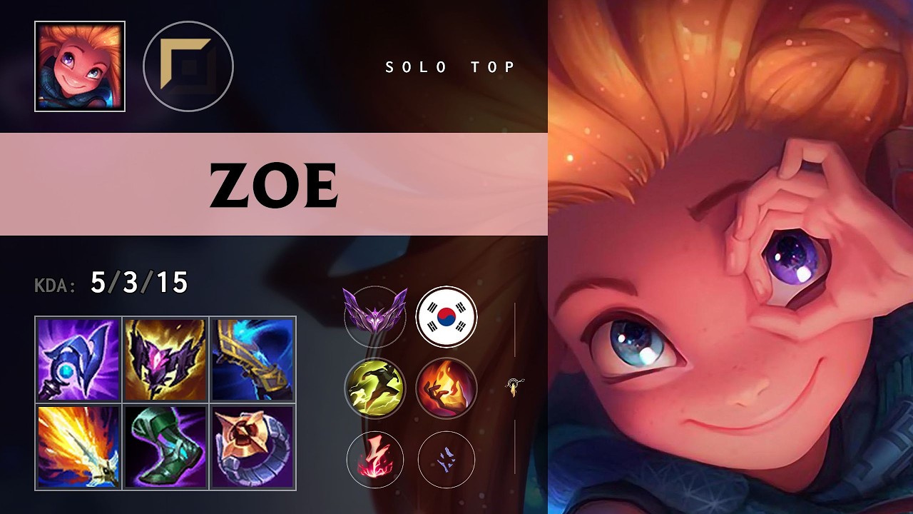 Zoe Top vs Dr. Mundo - KR Master Patch 26.14