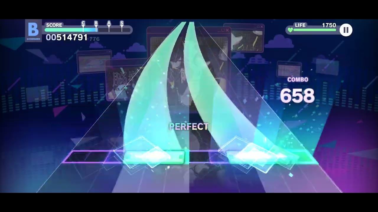 프로세카) 뇌장작렬 걸 익스퍼트 28렙 1349 F.C 달성!!!!!!!!! (#655)