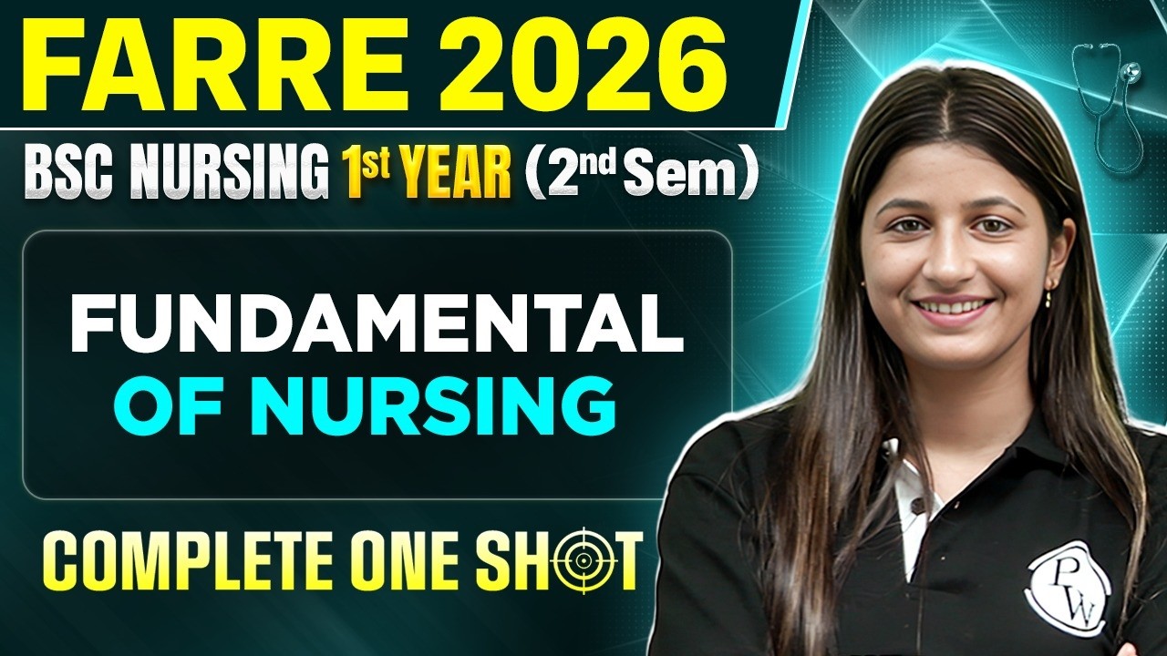 Fundamental Of Nursing Bsc 1st Year |  Farre Series For Bsc Nursing | Bsc Nursing One Shot