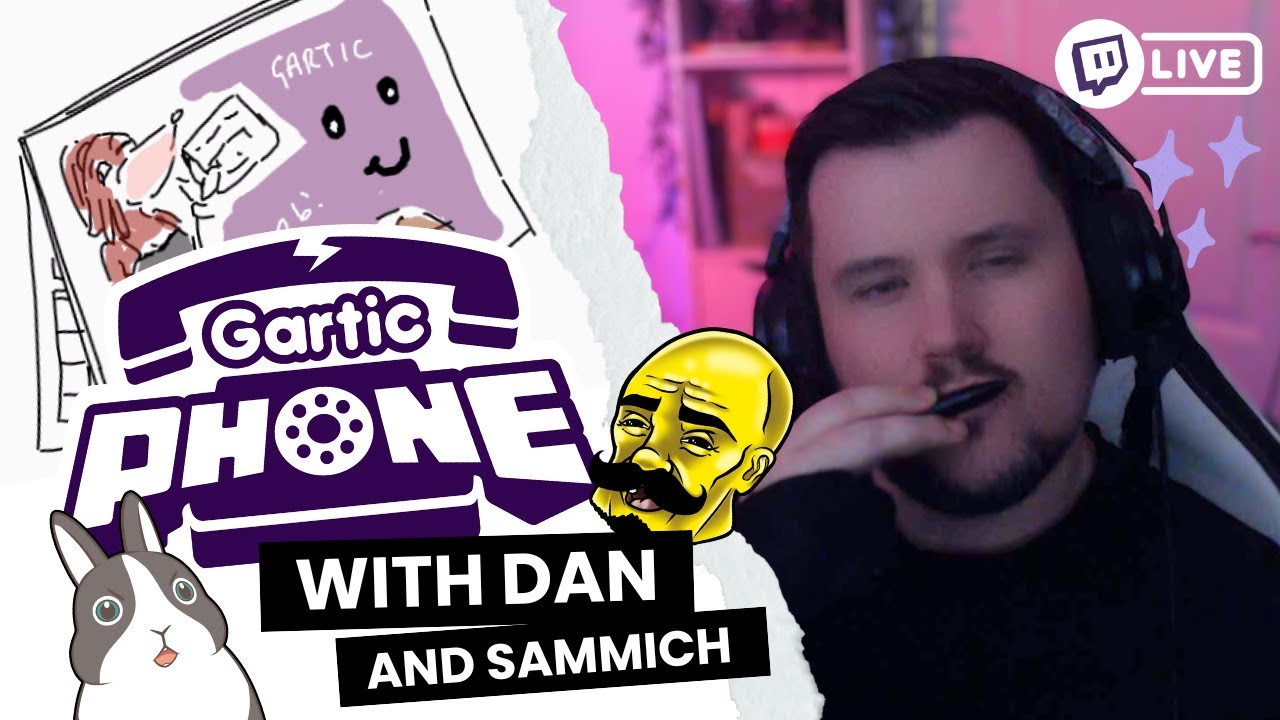 📞 Gartic Phone | Custom Drawing Modes with Dan & Sammich! (Full Stream - 02/01/2026)