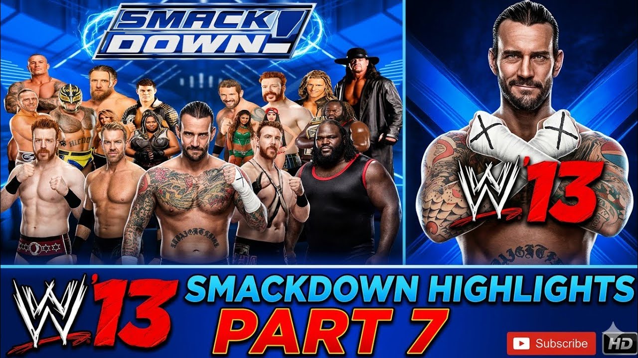 WWE WII Universe Mode SmackDown HighlightsPart #7 wwe13