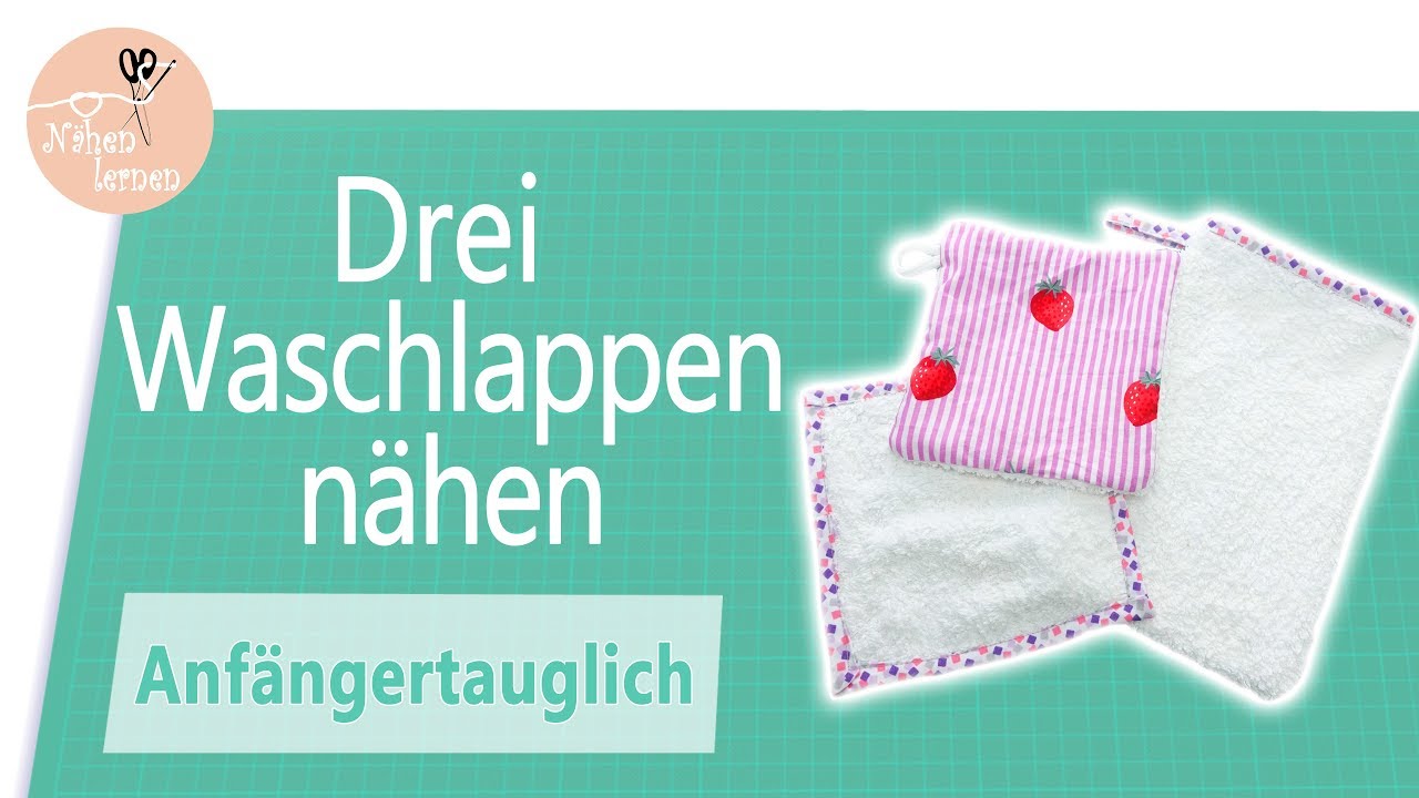 Waschlappen nähen in 3 Varianten - ohne Schnittmuster - Upcycling