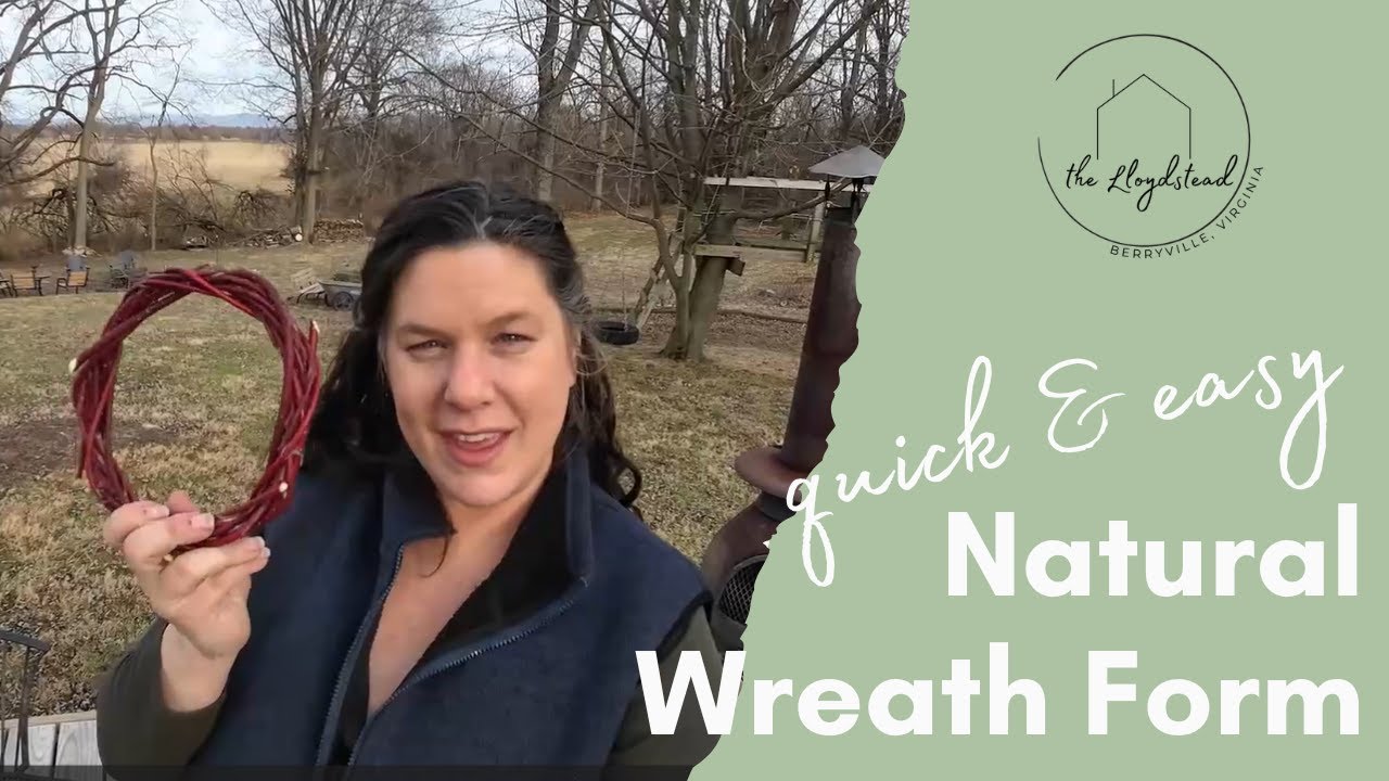 Quick and Easy Natural Wreath Form from Pruned Dogwood